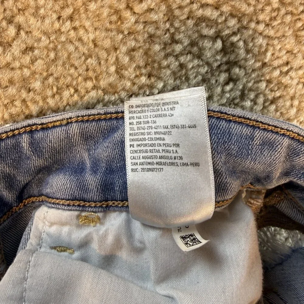 American Eagle Jeans Women Sz 2 Blue Denim Hi Rise Jegging Next Lvl Stretch F457